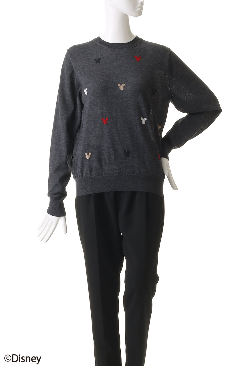 SLOANE(スローン)｜MICKEY MOUSE/16Gインターシャ編み ウール