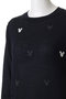 MICKEY MOUSE/16Gインターシャ編み ウール クルーネック ニットトップス スローン/SLOANE