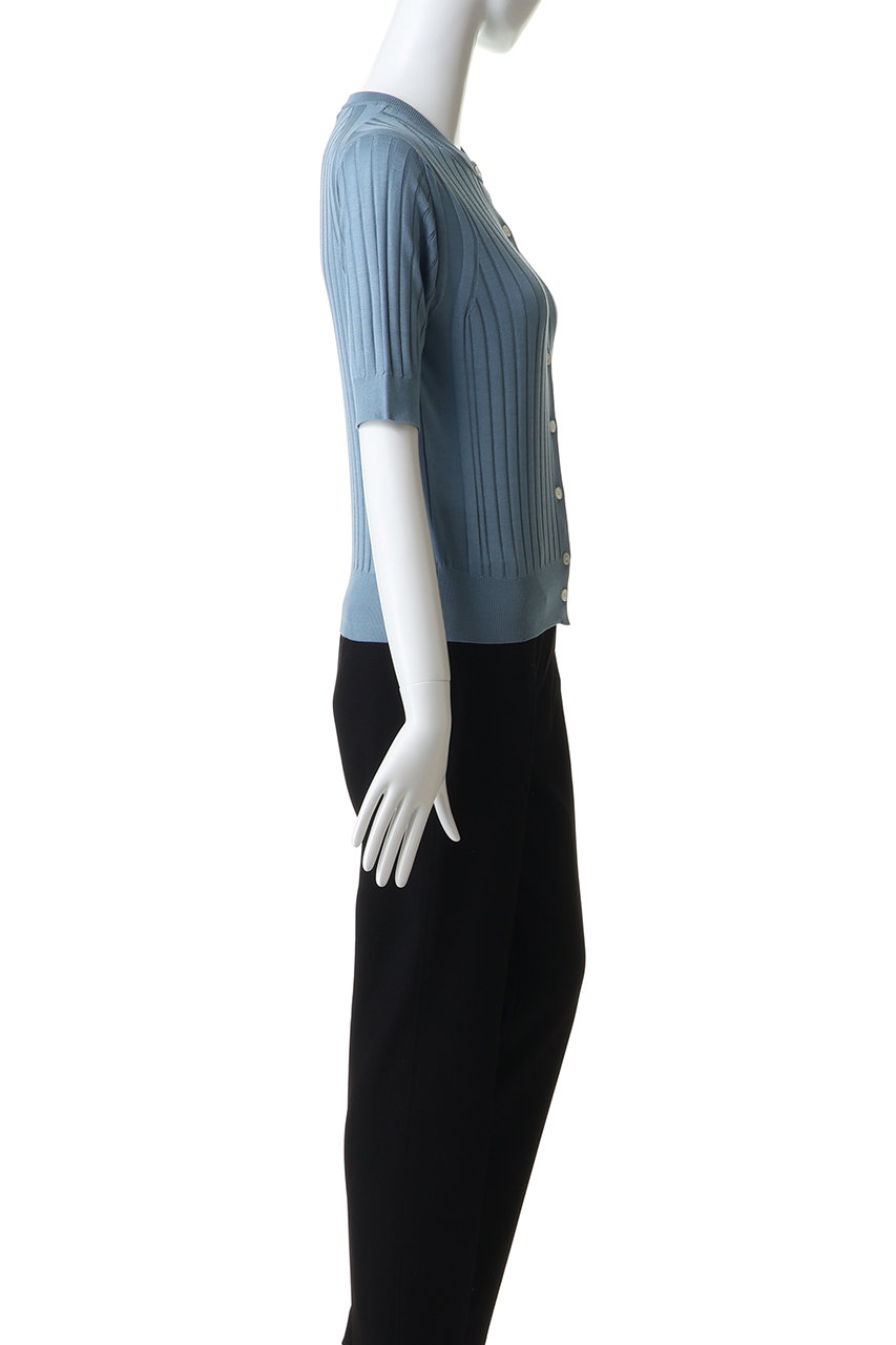 【新品】  SLOANE / スローン | シルク リブ クルーネックニット | 3 | カーキ | レディース 秋色SLOANE☆ニュースタッフ編☆｜ビームス ハウス 丸の内｜BEAMS
