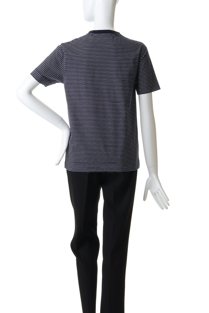 【美品】  SLOANE / スローン | コットン パワーショルダー Tシャツ | F | ネイビー | レディース SLOANE（スローン） tシャツ / コットン天竺 Tシャツ レディース