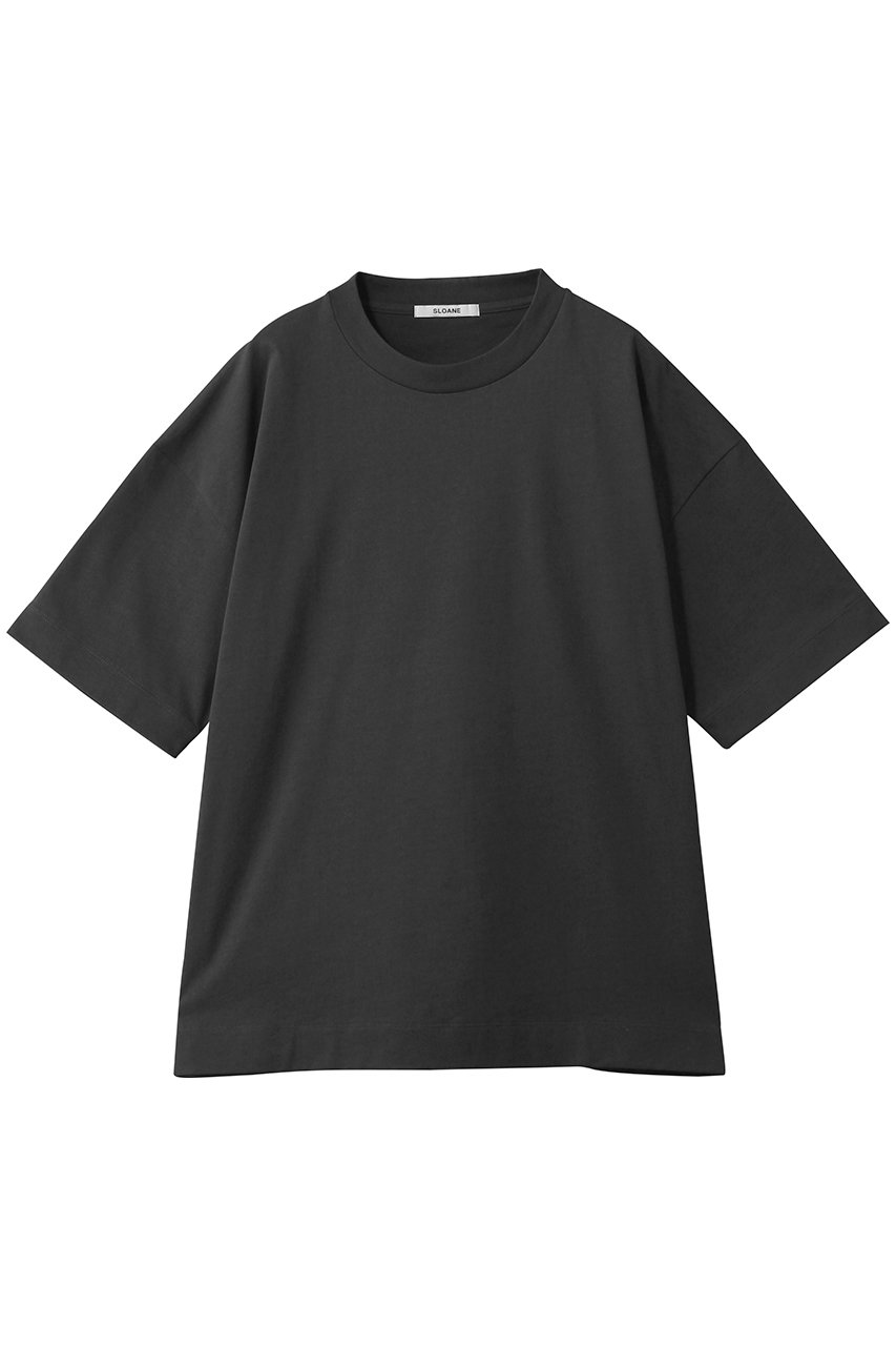 スローン/SLOANEのヘビーコットン ドロップショルダーTシャツ(チャコール/SL9S-T912)