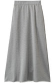 コットン裏毛 マキシ丈スカート