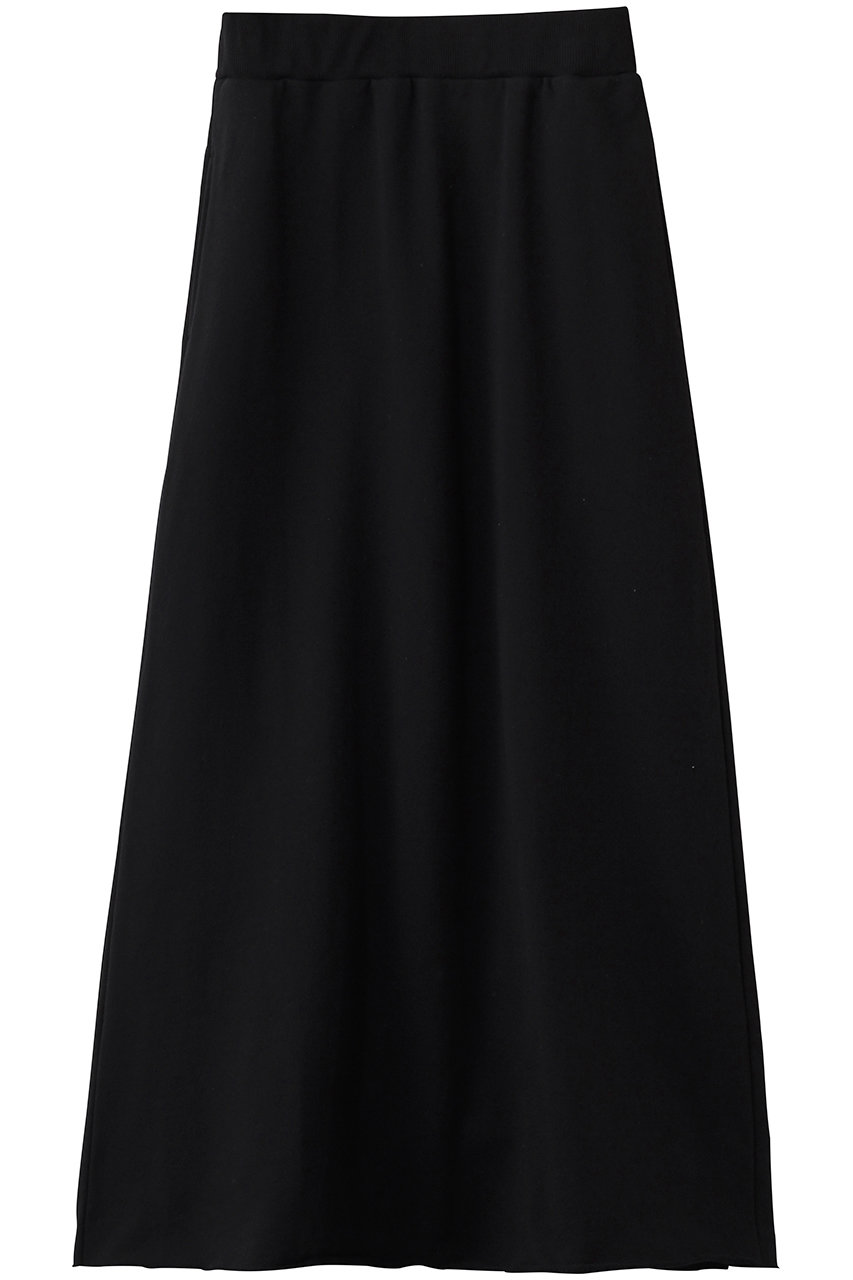 スローン/SLOANEのコットン裏毛 マキシ丈スカート(ブラック/SL8S-T609)