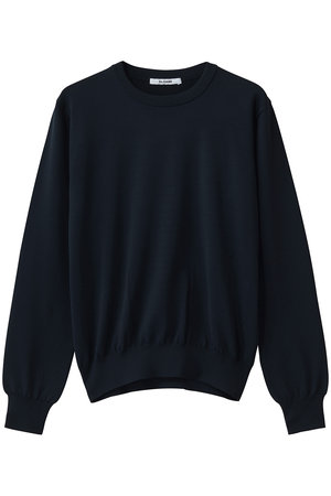 スローン/SLOANEの18G二重臼天竺 ポリエステル×キュプラ×コットン クルーネック(110100/110105)