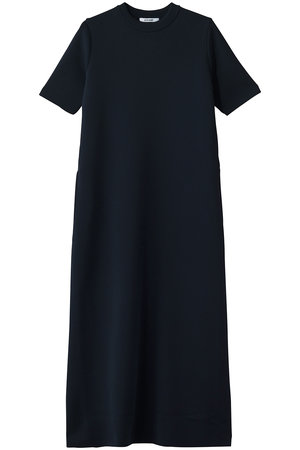 スローン/SLOANEの14Gミラノリブ ポリエステル×キュプラ×コットン 半袖クルーネック ワンピース(110500/110503)