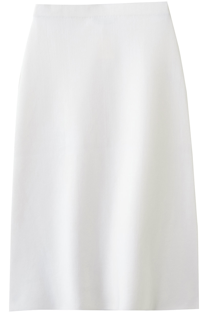 スローン/SLOANEの16Gスムース編み ポリエステル×キュプラ×コットン スカート(ホワイト/SL10S-1125)