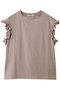 【ELLE SHOP限定】コットン フリルフレンチスリーブ スローン/SLOANE トープ