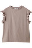 【ELLE SHOP限定】コットン フリルフレンチスリーブ
