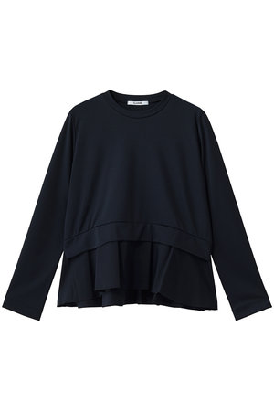 スローン/SLOANEのポンチ×タフタ ペプラム クルーネック(110100/110103)
