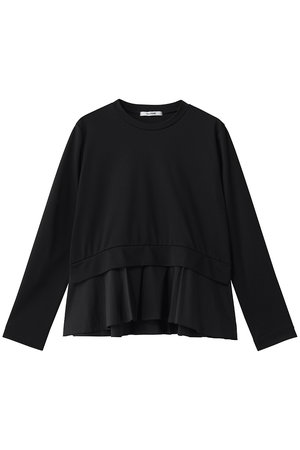 スローン/SLOANEのポンチ×タフタ ペプラム クルーネック(110100/110103)