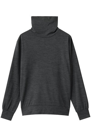 スローン/SLOANEの【UNISEX】ウール天竺 タートルネック長袖ニットTシャツ(110300/110301)