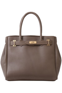 美品 sita parantica ターンロック トートバッグ ブラウン sita parantica（シータパランティカ）の「sita parantica