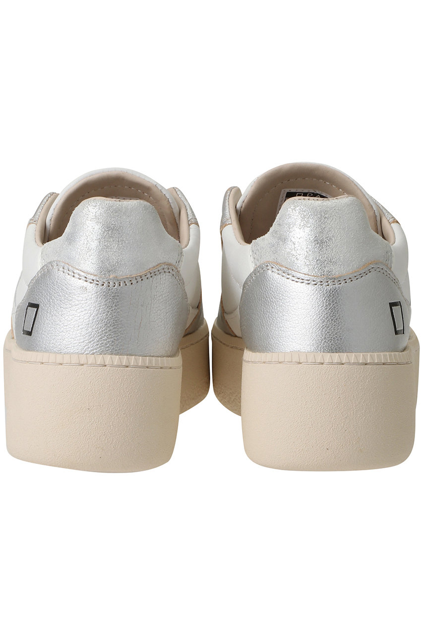 D.A.T.E.(デイト)｜COURT PLATFORM スニーカー/ラミネーテッドシルバー