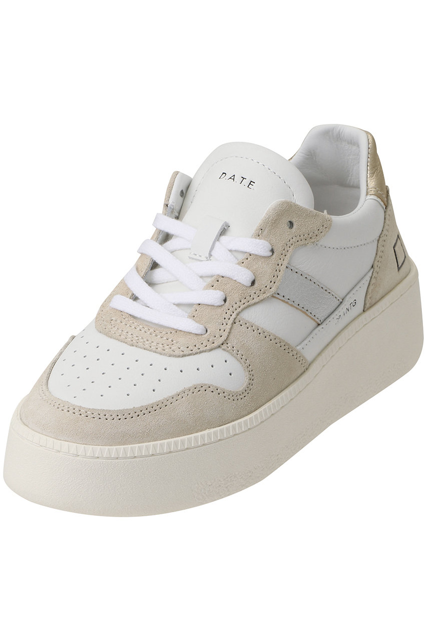 D.A.T.E. COURT PLATFORM スニーカー (ヴィンテージカーフ×ラミネーテッド, 36(22.5)) デイト ELLE SHOP D.A.T.E. COURT PLATFORM スニーカー (ヴィンテージカーフ×ラミネーテッド, 36(22.5)) デイト ELLE SHOP