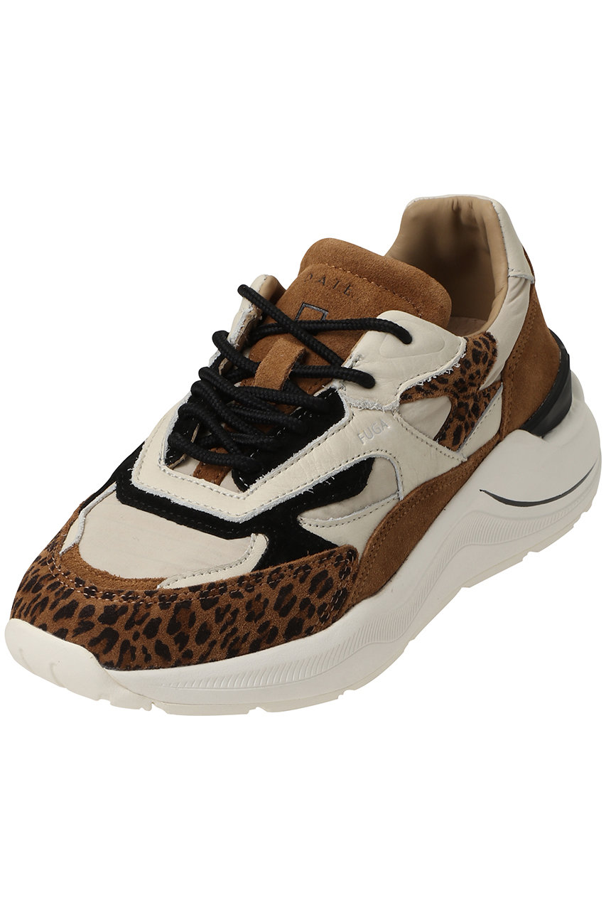 D.A.T.E. FUGA ANIMALIER スニーカー (トープ, 39(25.5)) デイト ELLE SHOP D.A.T.E. FUGA ANIMALIER スニーカー (トープ, 39(25.5)) デイト ELLE SHOP