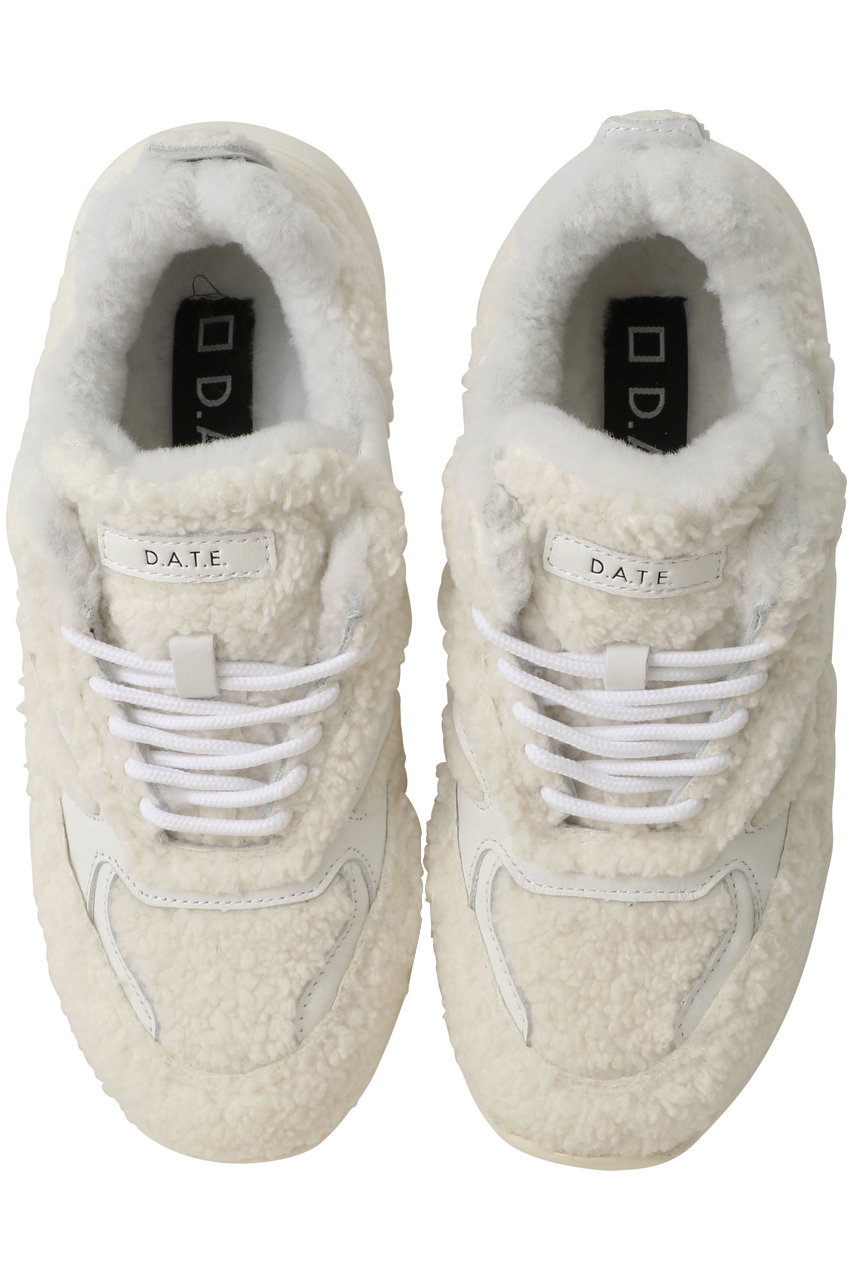D.A.T.E.(デイト)｜FG FUR TEDDY スニーカー/ホワイト の通販
