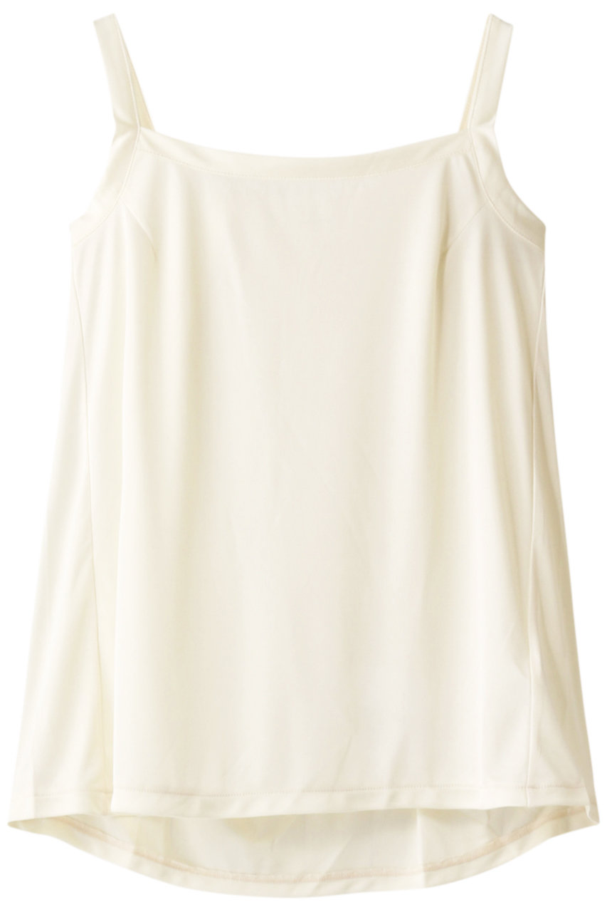 ＜ELLE SHOP＞ MIDIUMISOLID polyester camisole/キャミソール (オフホワイト F) ミディウミソリッド ELLE SHOP