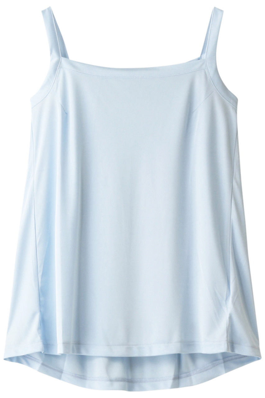  MIDIUMISOLID polyester camisole/キャミソール (ライトブルー F) ミディウミソリッド ELLE SHOP