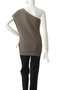 one shoulder half cardigan tops ミディウミソリッド/MIDIUMISOLID