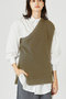 one shoulder half cardigan tops ミディウミソリッド/MIDIUMISOLID