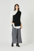 one shoulder half cardigan tops