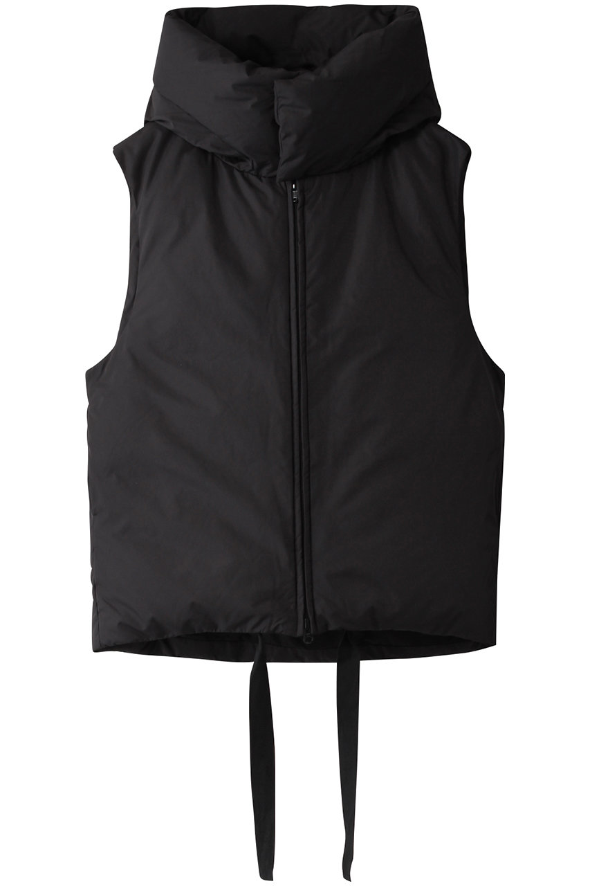 ミディウミソリッド/MIDIUMISOLIDのhooded down vest/ダウンベスト(ブラック/3-175942)