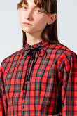check frill shirt/シャツ
