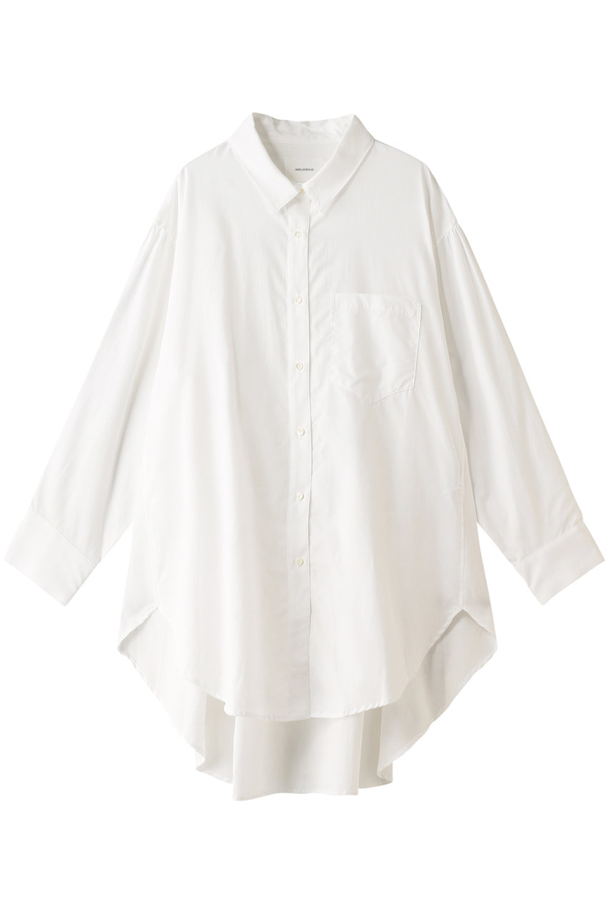 ＜ELLE SHOP＞ MIDIUMISOLID big shirt tunic/チュニック (オフホワイト F) ミディウミソリッド ELLE SHOP