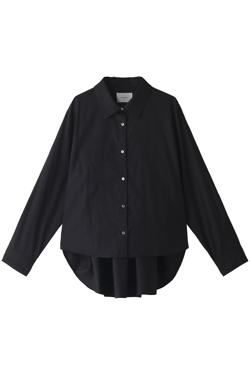 MIDIUMISOLID ミディウミソリッド back flare shirt/シャツ ブラック