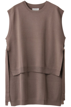 ミディウミソリッド/MIDIUMISOLIDのside slit vest/ベスト