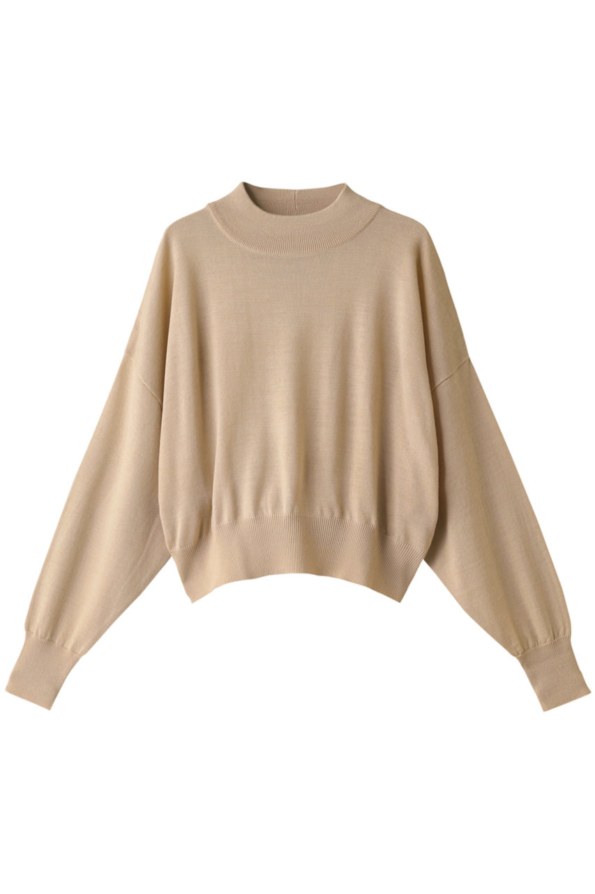 MIDIUMISOLID ミディウミソリッド mock neck PO/プルオーバー ベージュ