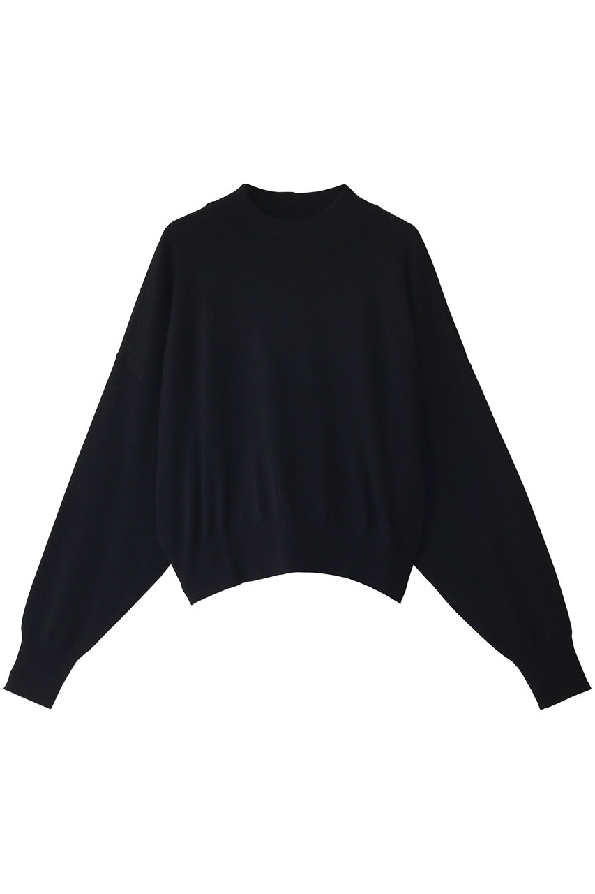 MIDIUMISOLID ミディウミソリッド mock neck PO/プルオーバー ブラック