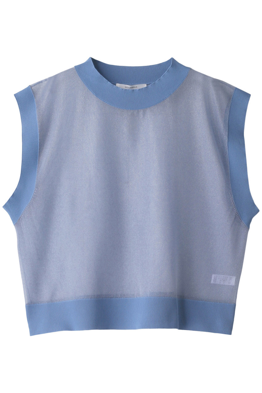 ミディウミソリッド/MIDIUMISOLIDのsheer knitted vest/ベスト(ブルー/1-122011)