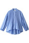pin tuck A line shirt/シャツ ミディウミソリッド/MIDIUMISOLID ライトブルー