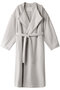 ベルト付きlong drape コート ミディウミソリッド/MIDIUMISOLID ライトグレー