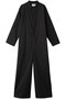 no collar jumpsuit ジャンプスーツ ミディウミソリッド/MIDIUMISOLID ブラック