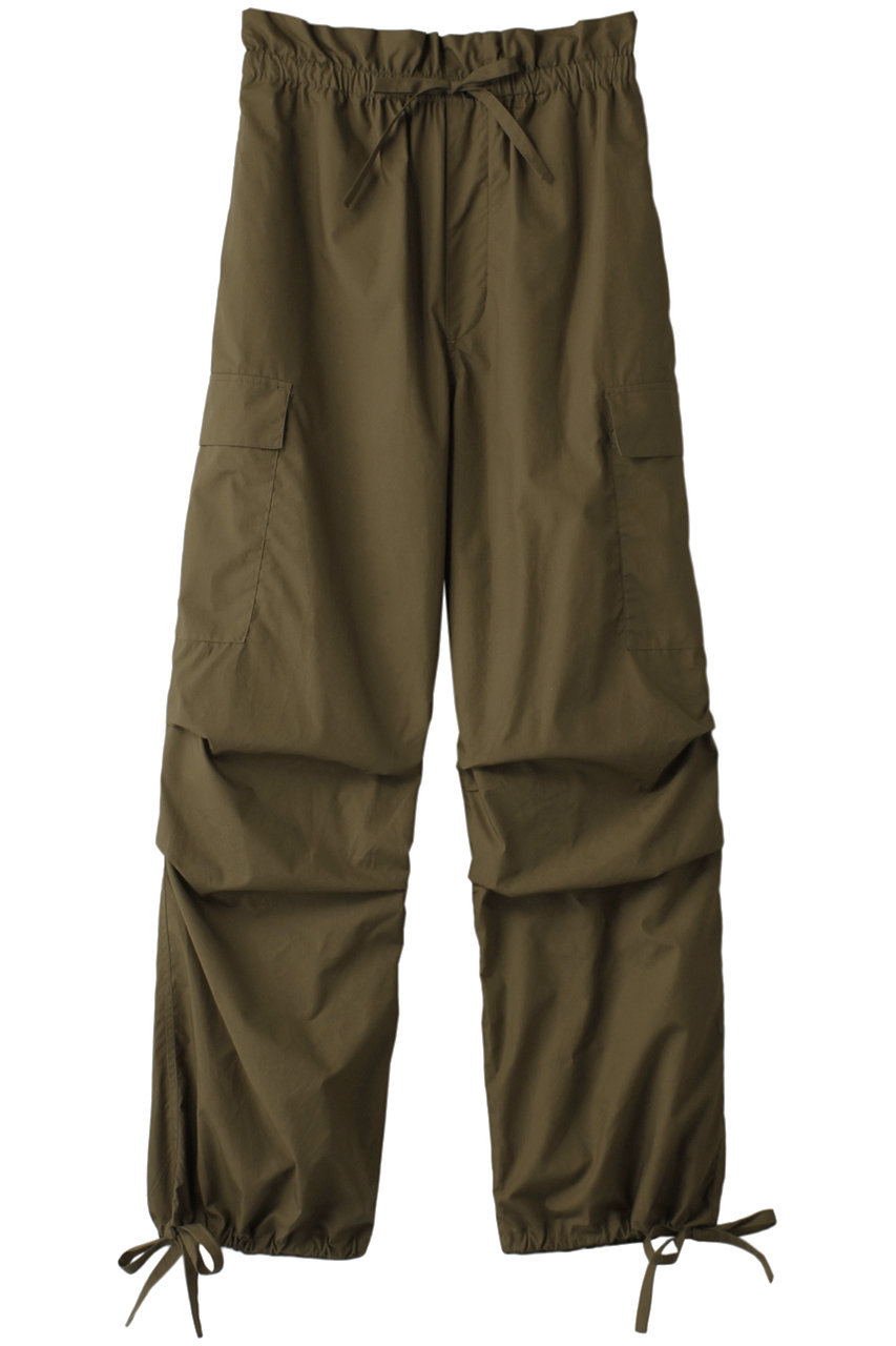＜ELLE SHOP＞ MIDIUMISOLID high waist cargo PT パンツ (khaki F) ミディウミソリッド ELLE SHOP