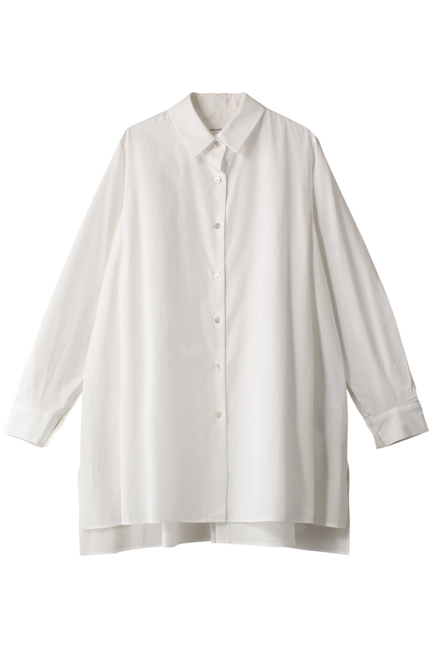 MIDIUMISOLID slit slv tunic shirts シャツ (off white, F) ミディウミソリッド ELLE SHOP