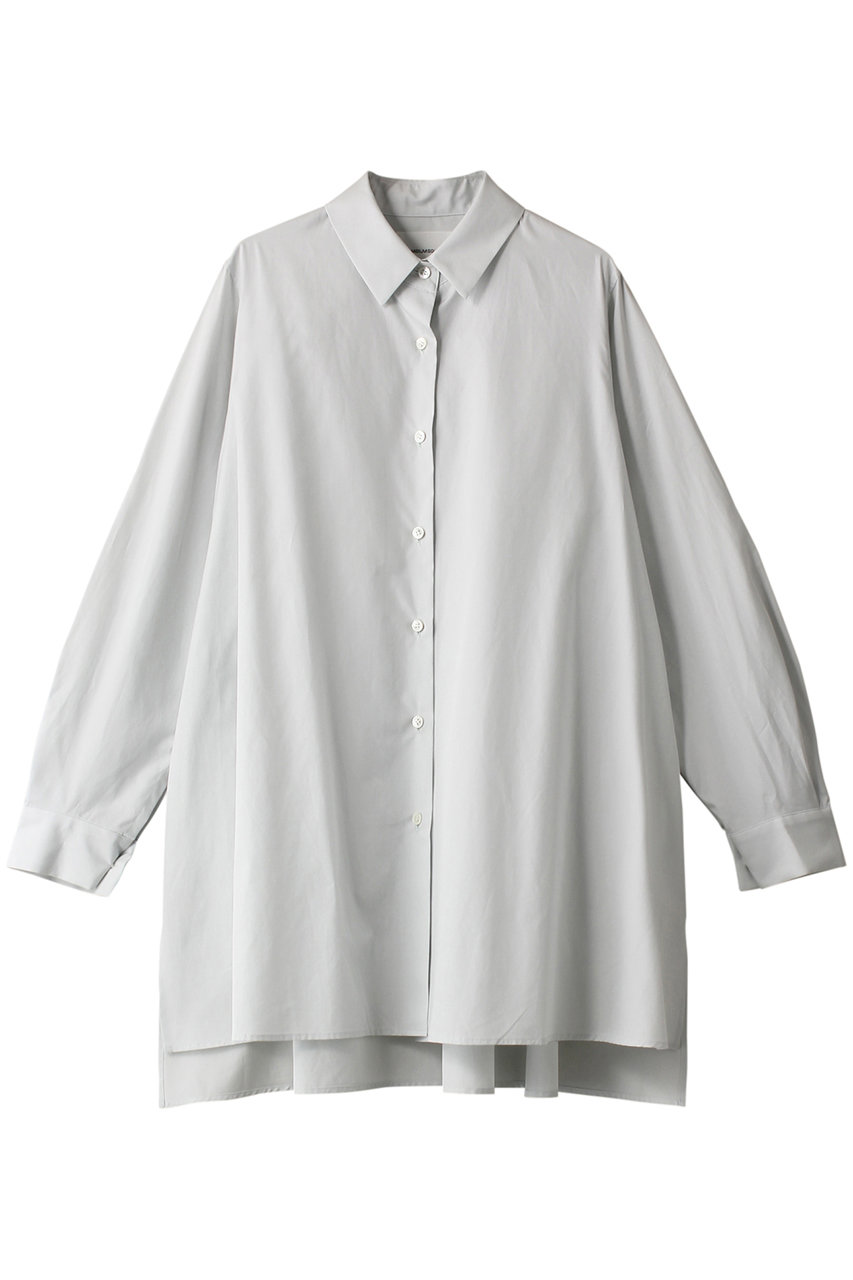 MIDIUMISOLID slit slv tunic shirts シャツ (l.gray, F) ミディウミソリッド ELLE SHOP