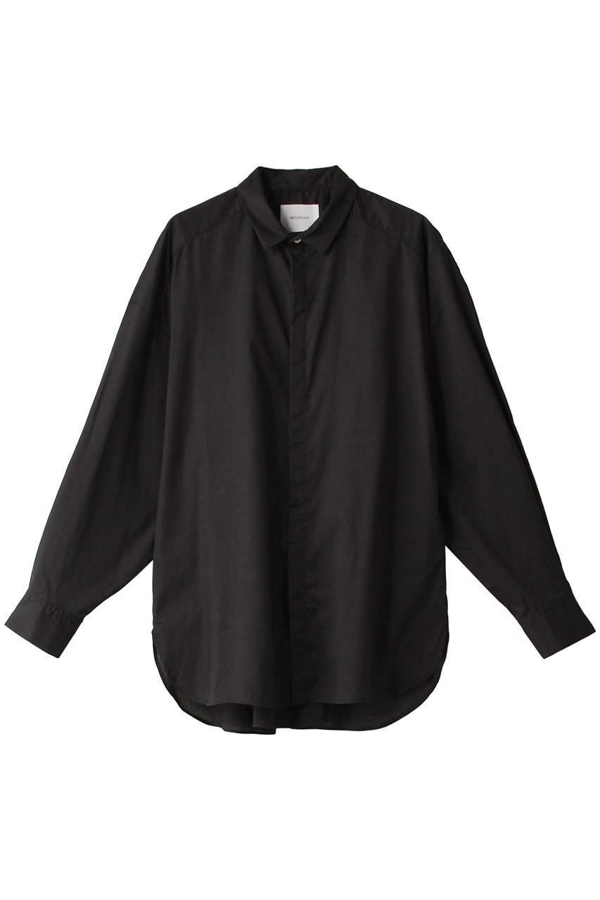 ＜ELLE SHOP＞ MIDIUMISOLID big slv shirt シャツ (black 38) ミディウミソリッド ELLE SHOP