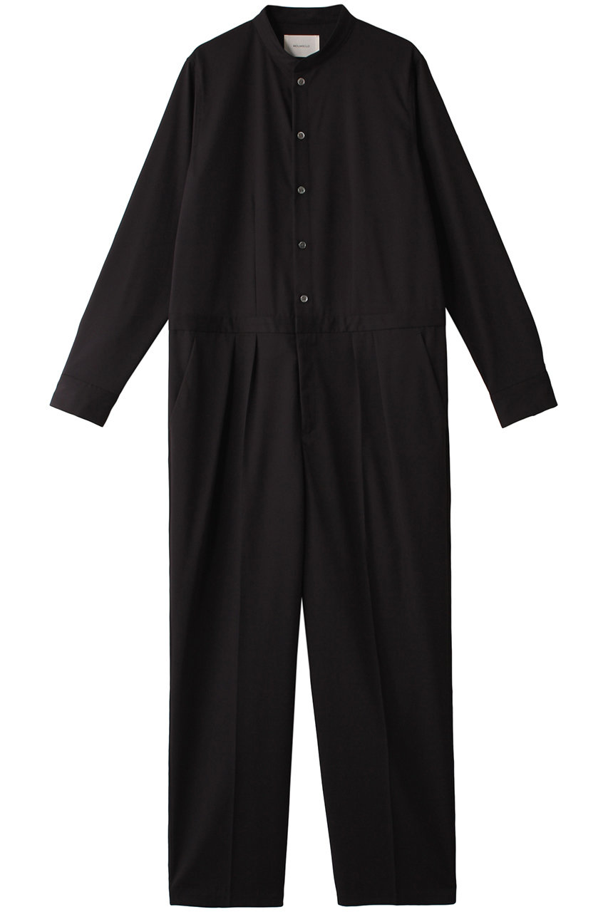 ＜ELLE SHOP＞ MIDIUMISOLID jumpsuit ジャンプスーツ (black 38) ミディウミソリッド ELLE SHOP