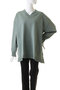 V neck wide tunic チュニック ミディウミソリッド/MIDIUMISOLID