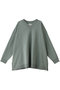 V neck wide tunic チュニック ミディウミソリッド/MIDIUMISOLID green