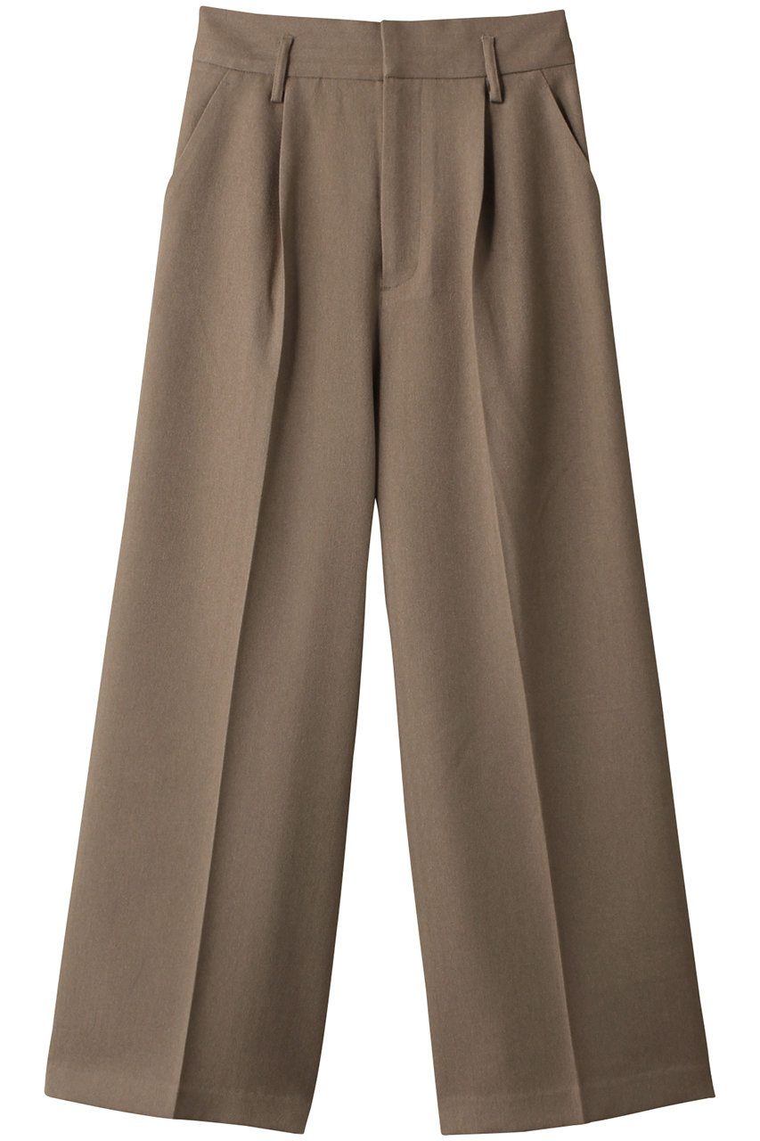 ミディウミソリッド/MIDIUMISOLIDのhigh waist tucked PT パンツ(beige/4-162106)