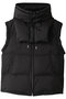 down vest ベスト ミディウミソリッド/MIDIUMISOLID black