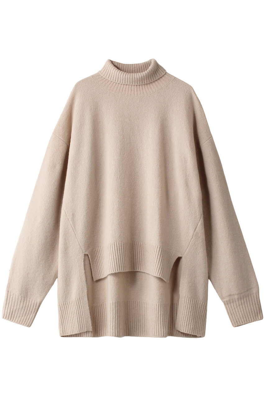 ミディウミソリッド/MIDIUMISOLIDのhi-neck wide P/O プルオーバー(l.beige/4-122085)