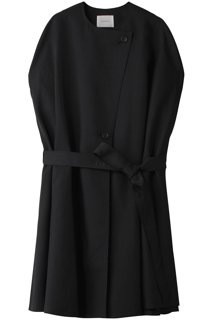 MIDIUMISOLID gilet with belt ジレ (black, F) ミディウミソリッド ELLE SHOP MIDIUMISOLID gilet with belt ジレ (black, F) ミディウミソリッド ELLE SHOP