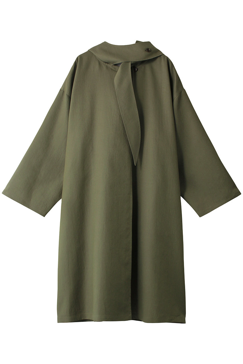 MIDIUMISOLID hooded over coat コート (khaki, F) ミディウミソリッド ELLE SHOP