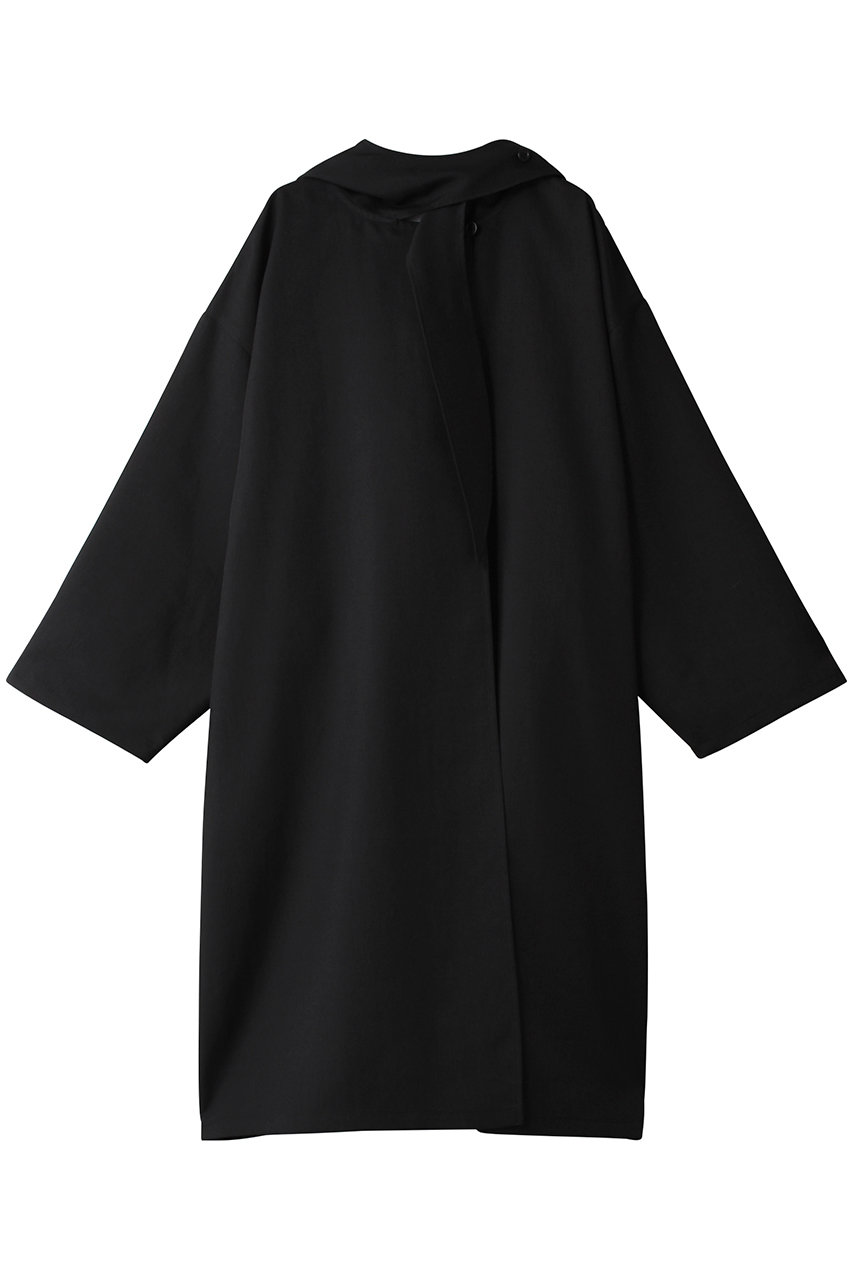 MIDIUMISOLID hooded over coat コート (black, F) ミディウミソリッド ELLE SHOP