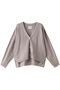 slit sleeve knit CD カーディガン ミディウミソリッド/MIDIUMISOLID beige